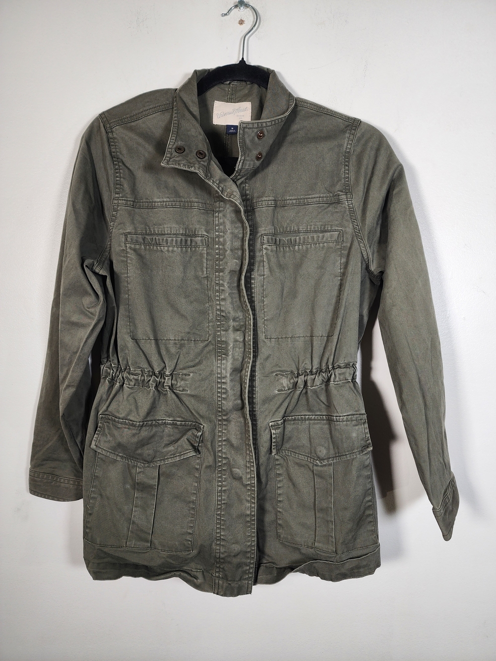 Universal Thread Olive Green Utility Jacket with Drawstring Waist - Picture 2 of 7